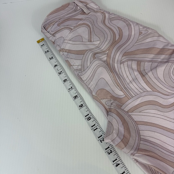 Aritzia Wilfred Free Vera Pant Soft Swirls Neutral Print Wide Leg Women's Size 2 - Picture 15 of 16